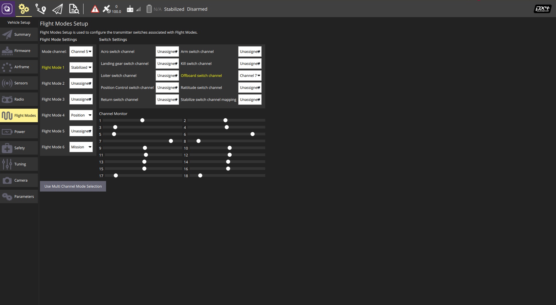 QGCsetup_flightmode